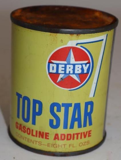 Derby Top Star Fuel Additive Can: Full. 8oz