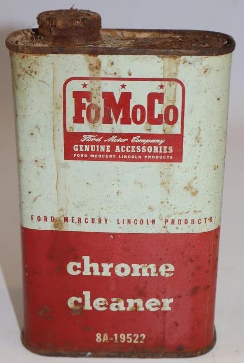 FoMoCo Chrome Cleaner One Pint Advertising Can: 16oz