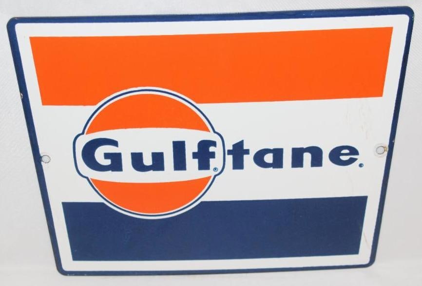 Gulftane Porcelain Pump Plate Sign (1 of 3)