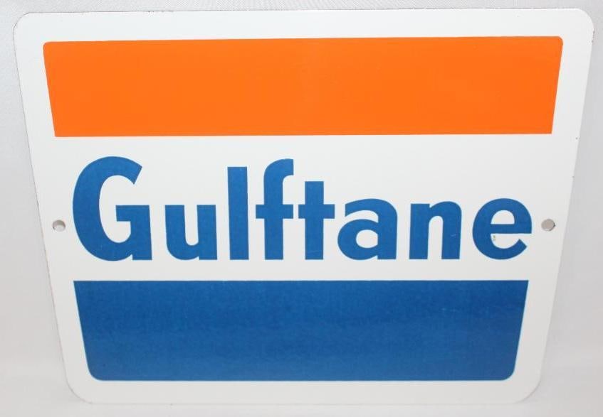 Gulftane Porcelain Pump Plate Sign (1 of 3)