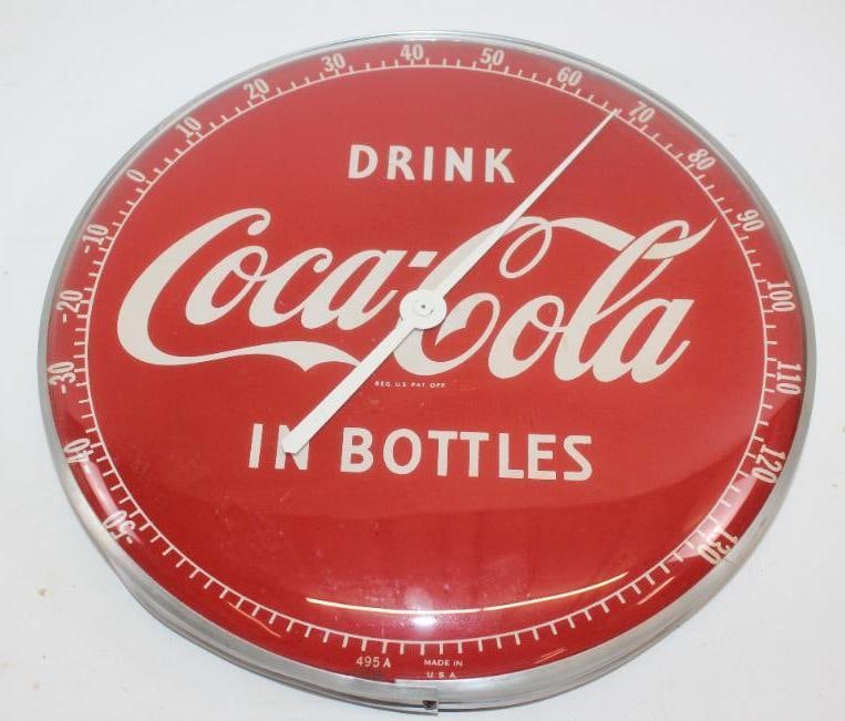 Drink Coca-Cola in Bottles Advertising Thermometer (1 of 7)