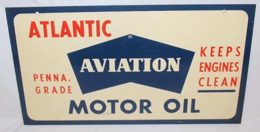Atlantic Aviation Motor Oil DST Can Rack Sign (1 of 7)