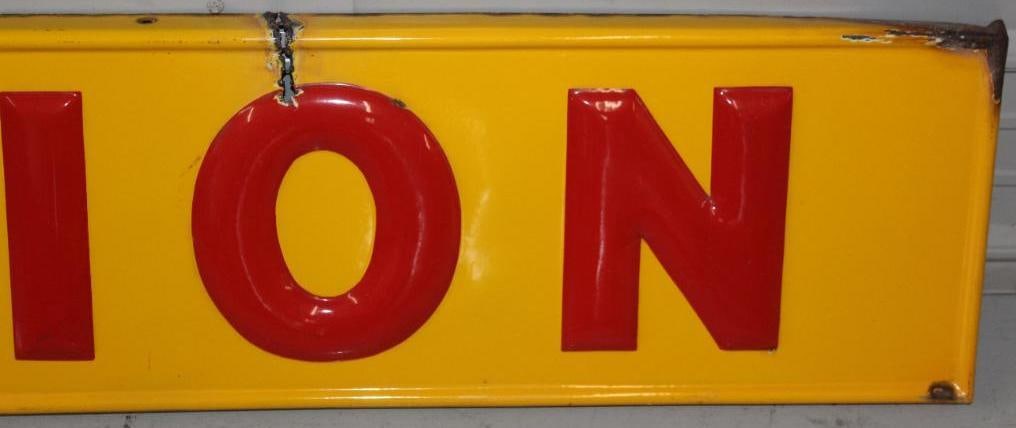 Shell Lubrication Embossed Porcelain SSP Sign - 6