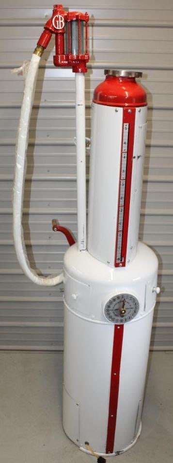 1920 Gilbert and Barker Gilbarco 65 Restored Gas Pump with Overhead Visi-Gauge (1 of 17)