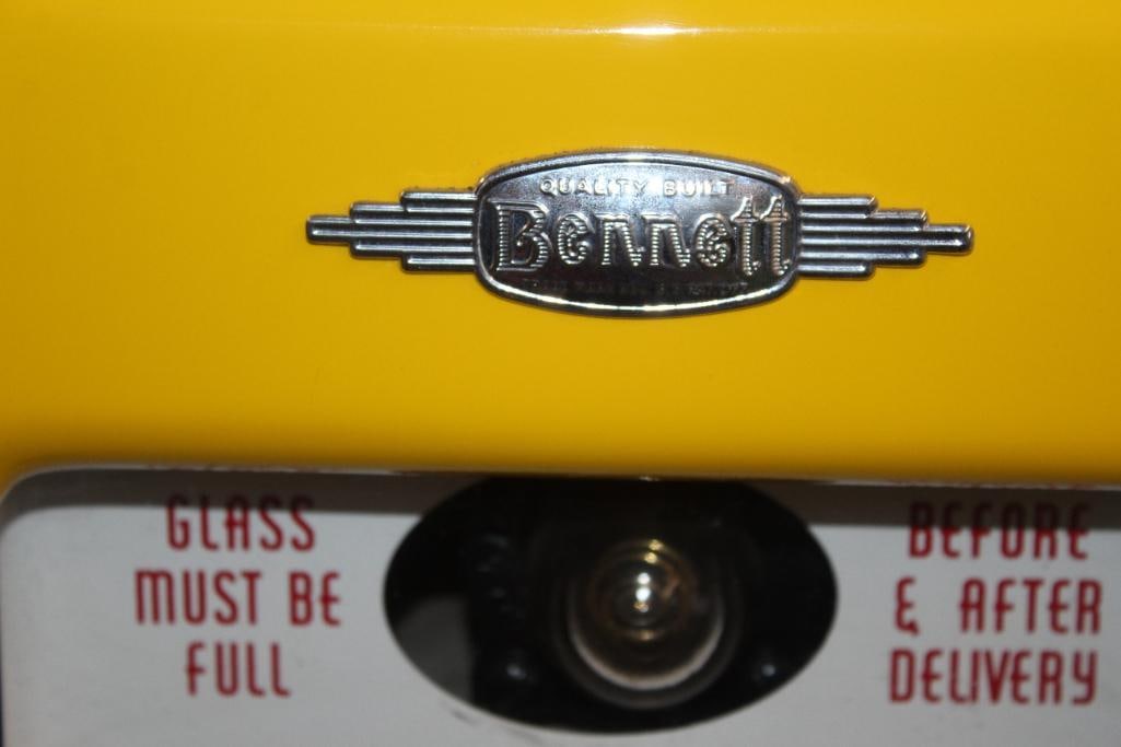Bennet 541 Four Ad Glass Restored as a Pennzip Gas Pump - 3