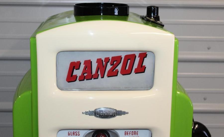 Bennet 541 Four Ad Glass Restored as a Canzol Gas Pump - 2