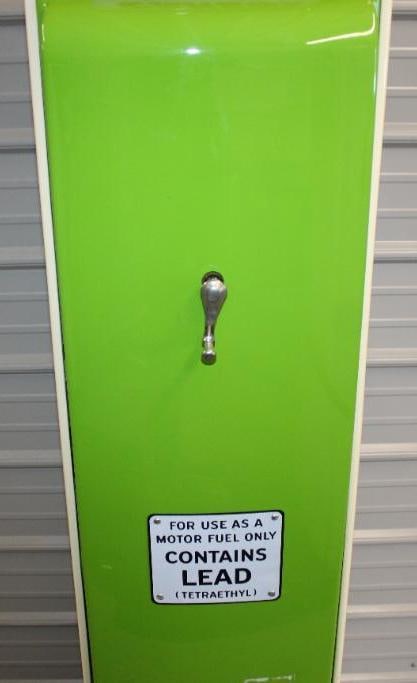 Bennet 541 Four Ad Glass Restored as a Canzol Gas Pump - 8