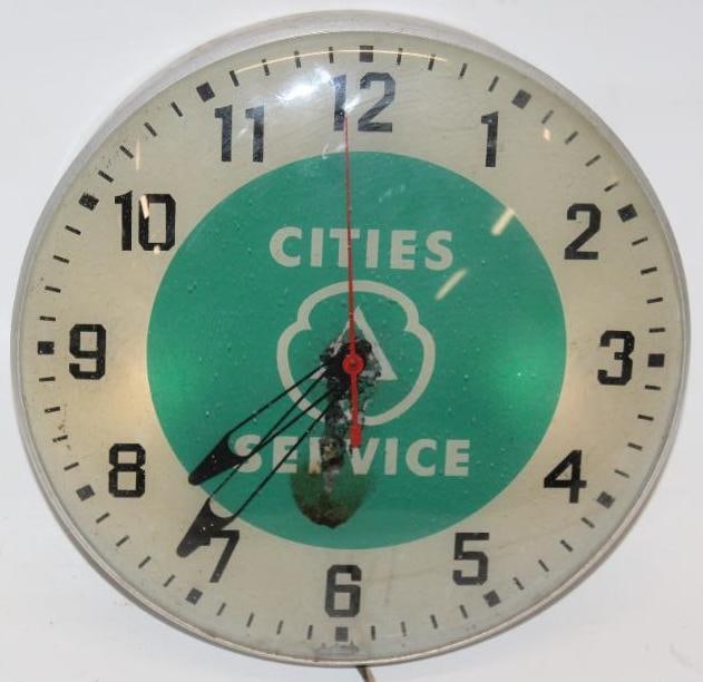 Cities Service Light Up Advertising Clock (1 of 8)