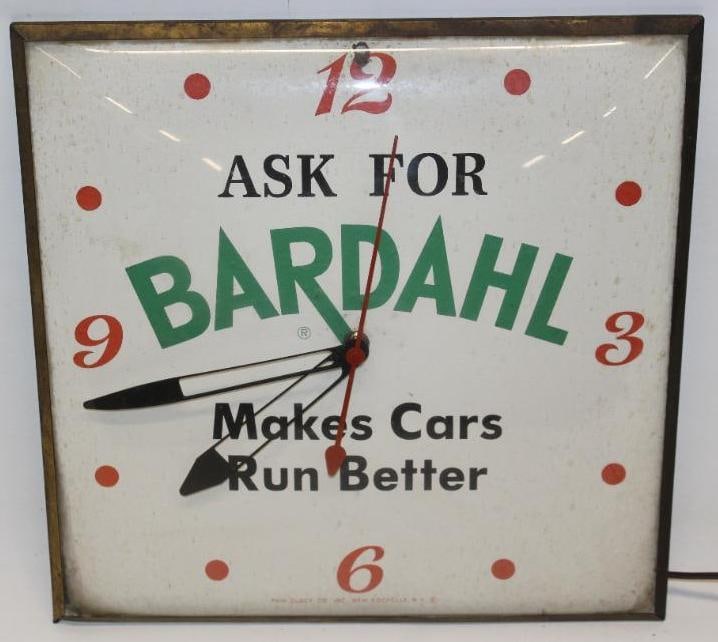 Bardahl "Ask For Bardahl" Advertising PAM Clock (1 of 7)