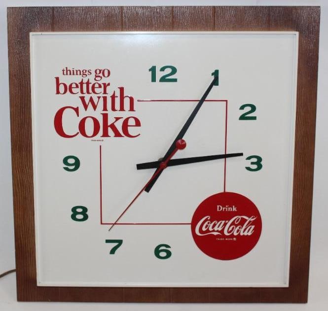 "Things Go Better With Coke" Coca-Cola Advertising Clock (1 of 8)
