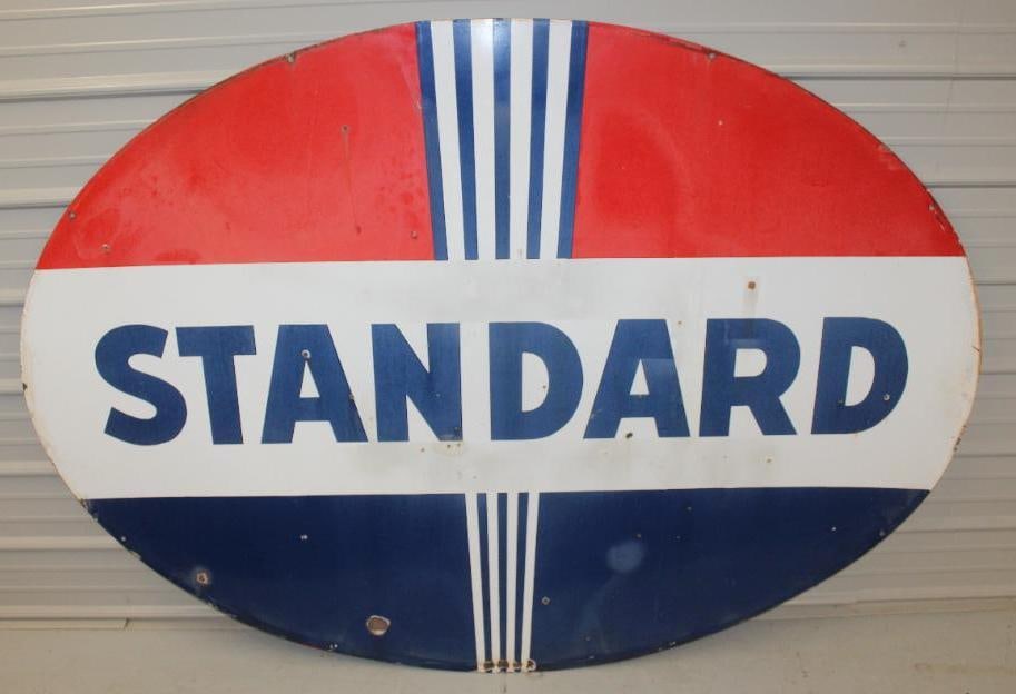 Large Standard Oil DSP Porcelain Station Identification Sign (1 of 14)