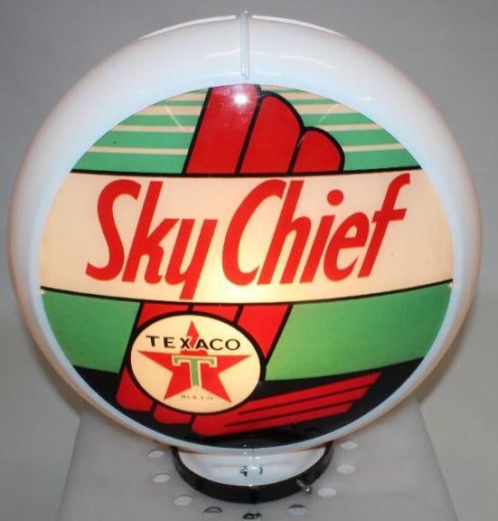Texaco Sky Chief 13.5 Inch Complete Gas Pump Globe (1 of 10)