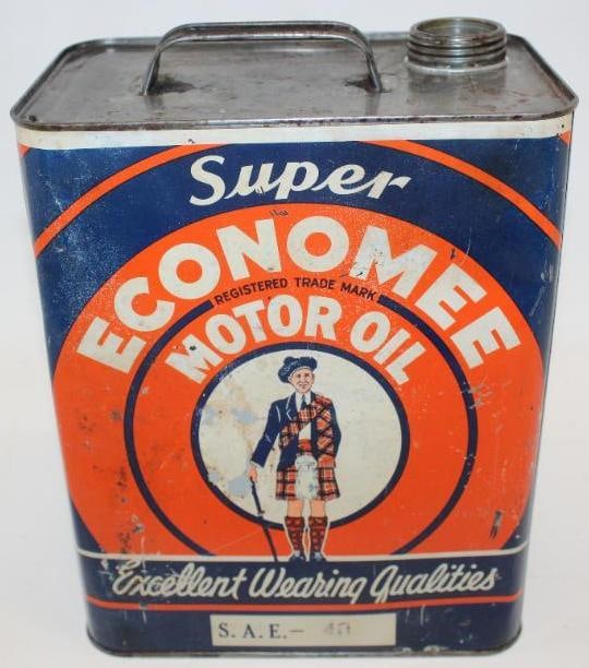 Super Economee Two Gallon Motor Oil Can (1 of 10)