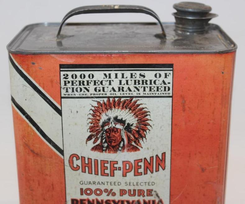 Graphic Chief-Penn Two Gallon Motor Oil Can - 2