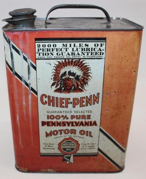 Graphic Chief-Penn Two Gallon Motor Oil Can - 5