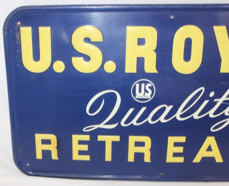 US Royal Quality Retread Embossed SST Sign - 2