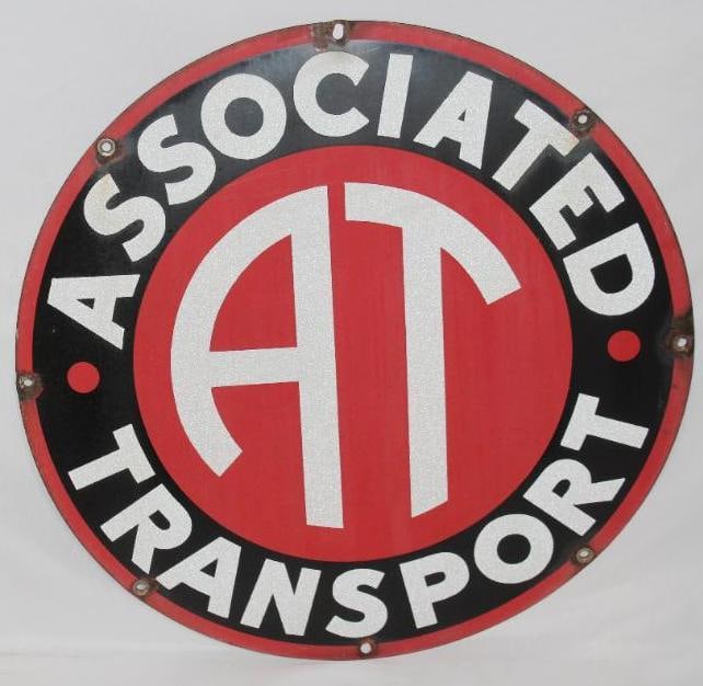 Associated Transport SSP Porcelain Reflective Sign (1 of 4)