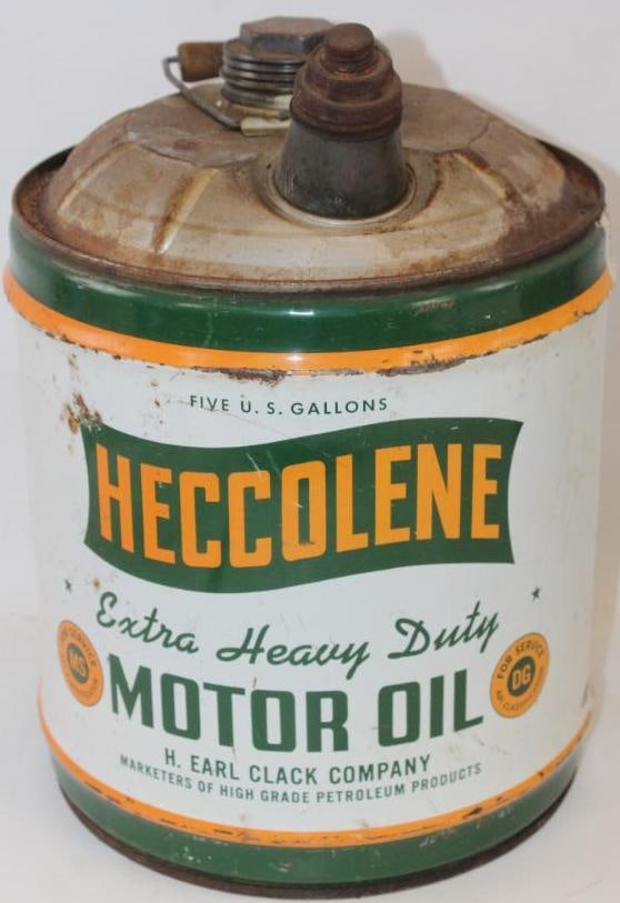 Heccolene Five Gallon Motor Oil Can (1 of 7)