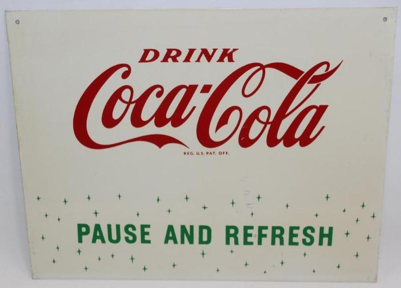 Drink Coca-Cola "Pause and Refresh" SST Advertising Sign (1 of 6)