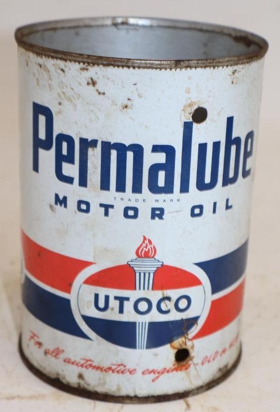 Utoco Permalube One Quart Metal Oil Can (1 of 4)