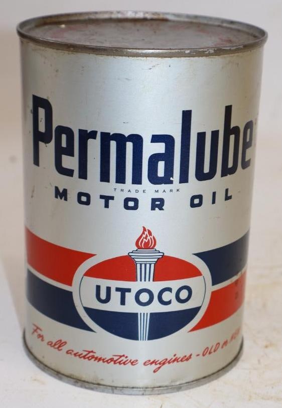 Utoco Permalube One Quart Metal Oil Can (1 of 4)