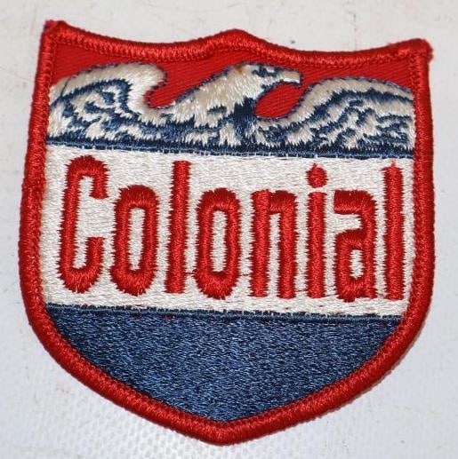 Colonial Oil Industries Advertising Gas Station Shirt Patch: 3" x 3"