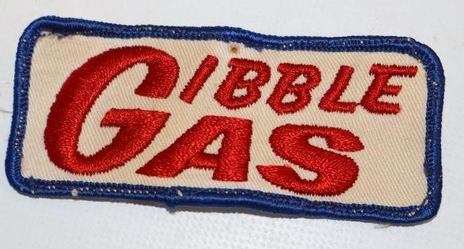 Gibble Gas Gas Station Shirt Patch: 3.75" x 1.75"