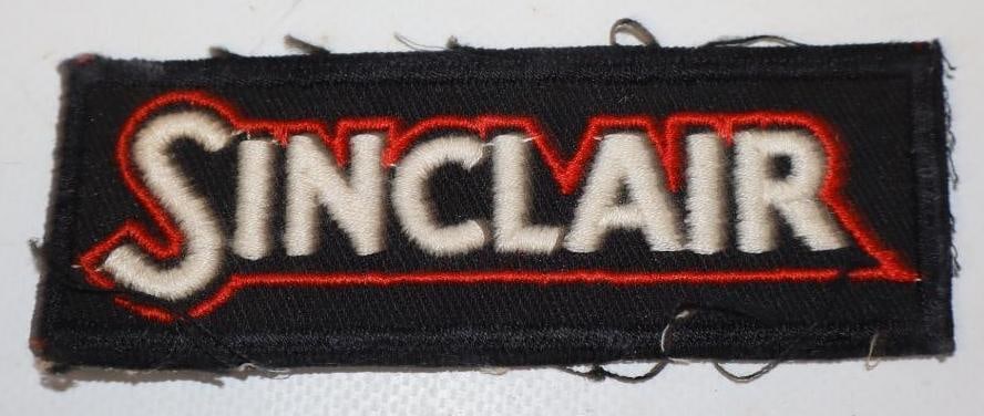 Sinclair (Shaded) Gas Station Advertising Shirt Patch: 4" x 1.75"