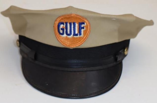 Gulf Gas Station Attendant Hat: 7 & 1/8"