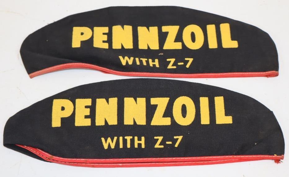 Group of 2 Pennzoil With Z-7 Grease Monkey Hats: 12" x 4" each