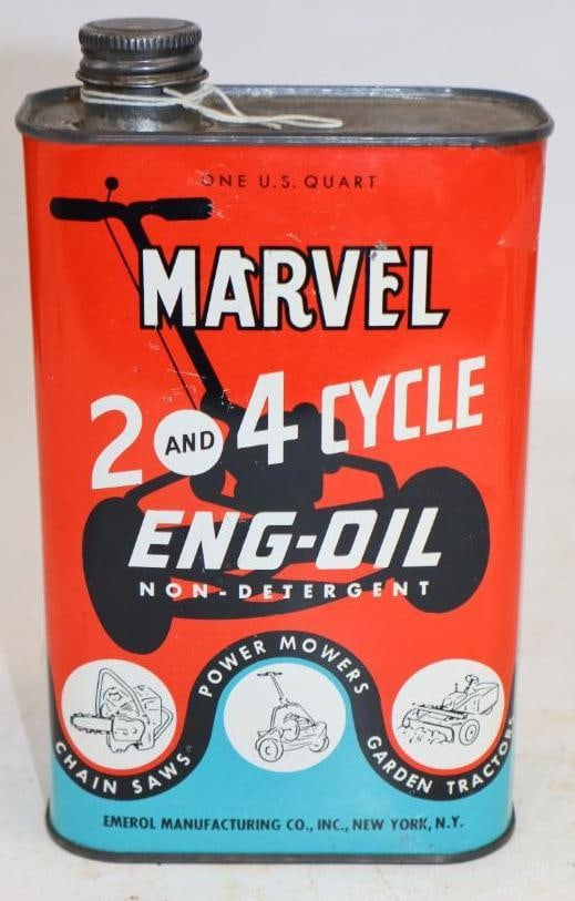 Marvel Two and Four Cycle Non Detergent Oil Can: Empty. 32oz
