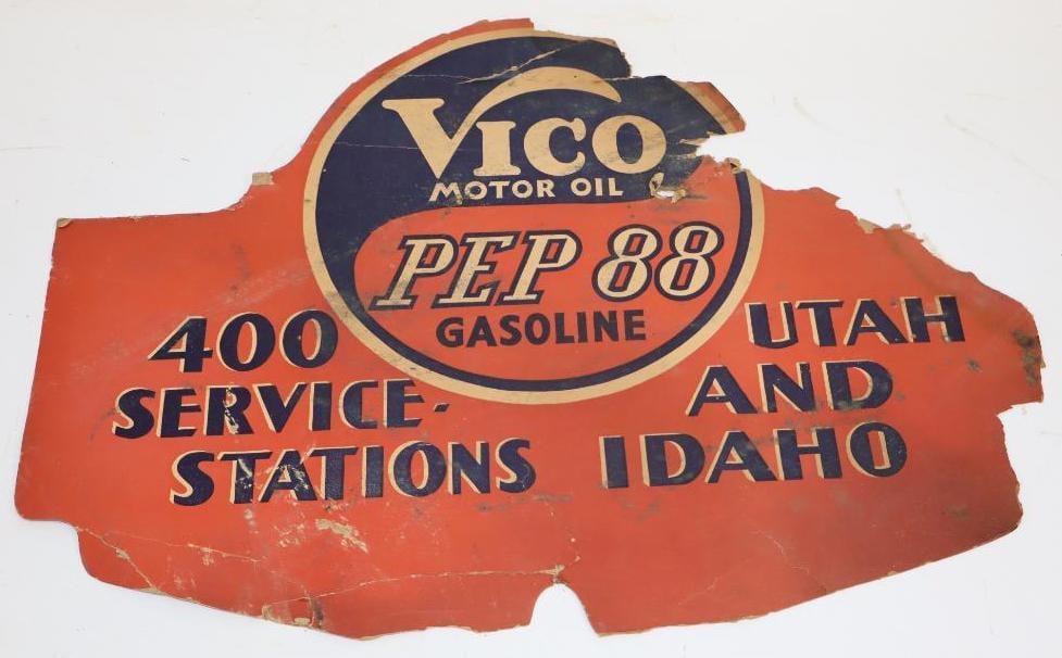 Vico/Pep 88 Double Sided Advertising Automobile Radiator Winterfront: Fragile. 19.5" x 14.5"