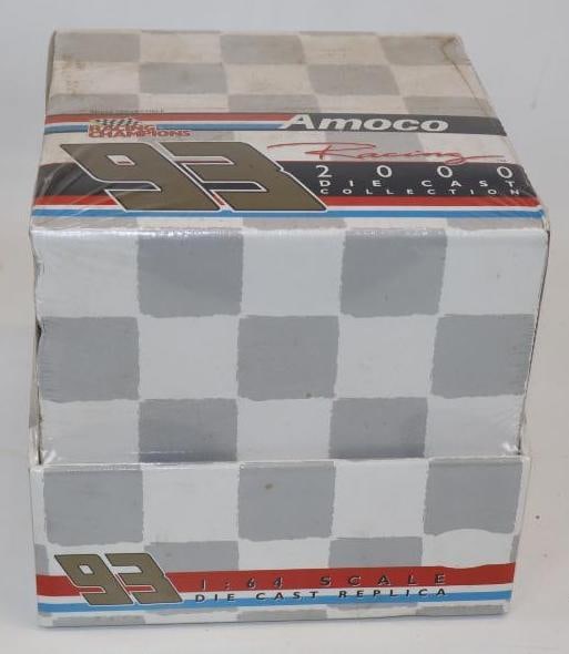 Unopened Case of 1/64 Scale Amoco Number 93 Model Racing Cars: Case measures 8.5" x 9" x 8.5"