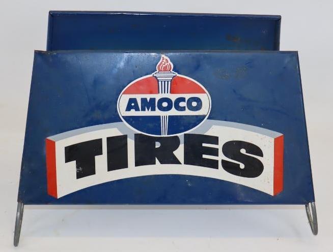 Amoco Advertising Tire Stand: 10" x 14" x 8"
