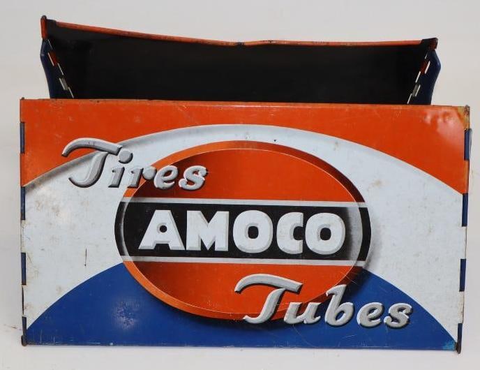 Amoco Tube Advertising Tire Display Stand: 11.5" x 13" x 6"
