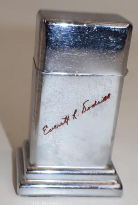 Sinclair AC Gasoline Tabletop Refillable Advertising Lighter - 3