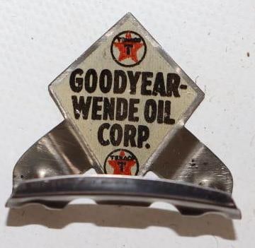 Texaco Goodyear Wende Oil Corp Advertising Bottle Opener: 1.5" x 1" x 1.25"