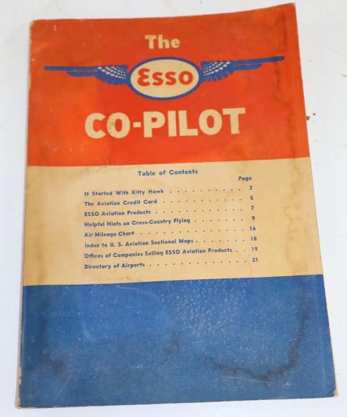 Esso Aviation Co-Pilot Book with Unused Flight Plan Sequence Card: 7" x 10"