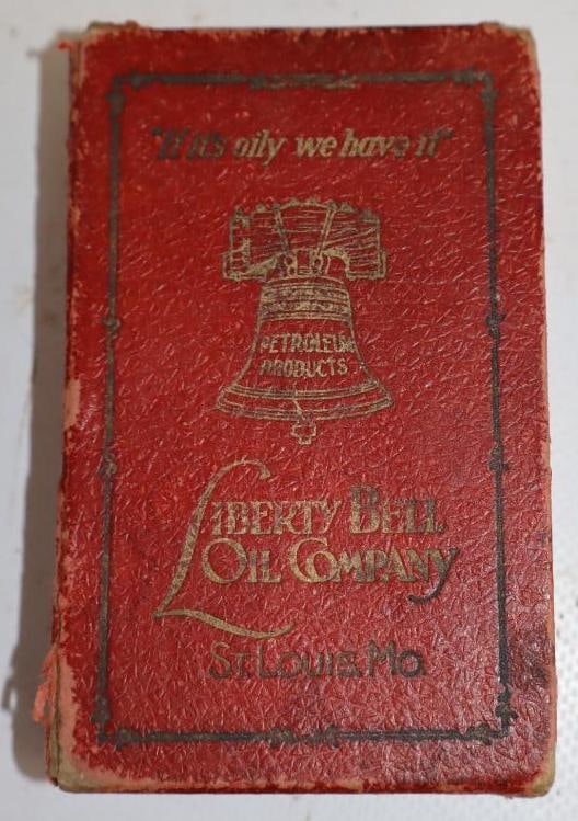 Liberty Bell Oil Company St Louis Missouri Totem Pole Playing Cards: 2.5" x 4" x 1" appears to be complete