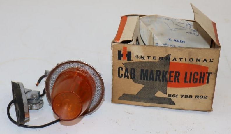International Harvester Cab Marker Light in Original Box: 4.5" x 3.25" x 2.75"