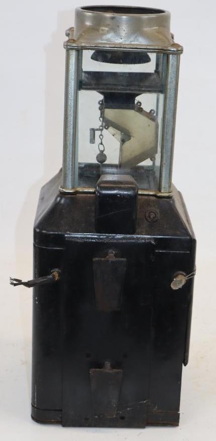 Trolley/Bus Johnson Token and Coin Fare Box: 7.5" x 7" x 19.5"