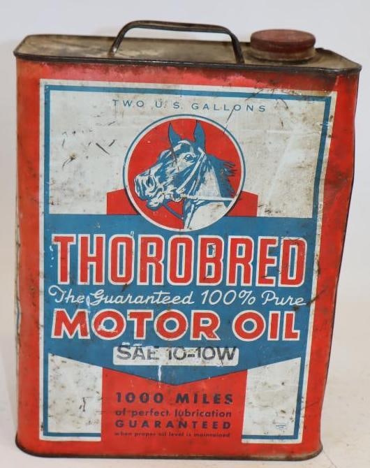 Thorobred Two Gallon Metal Oil Can: 5.5" x 8.5" x 11.25"