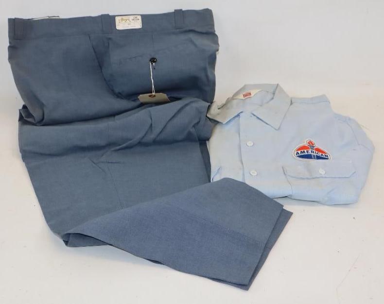 Lion Uniform American Gas Station Shirt & Pant Uniform: Shirt is XL & pants 46/31
