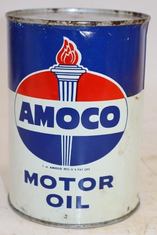 Amoco with Torch One Quart Metal Oil Can (1 of 4)