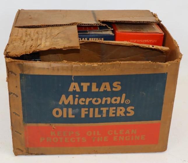 Group of 9 Atlas Micronal Oil Filters in Original Box (1 of 5)