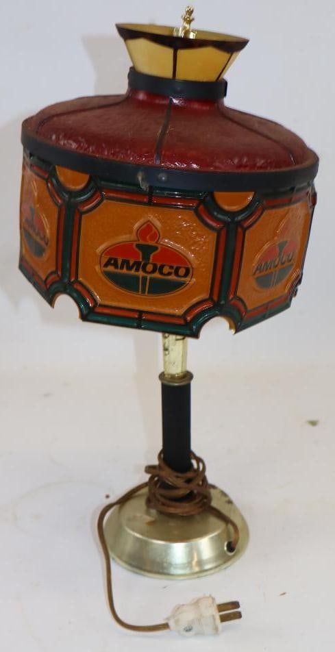 Amoco Advertising Lamp: 8" x 8" x 18" works as it should