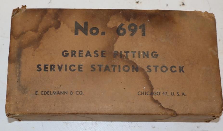 Service Station Grease Fittings in Original Box: 7" x 3.5" x 1"