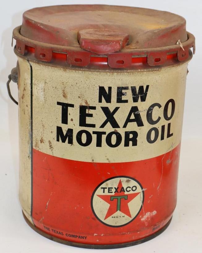 New Texaco Five Gallon Metal Oil Can (1 of 4)