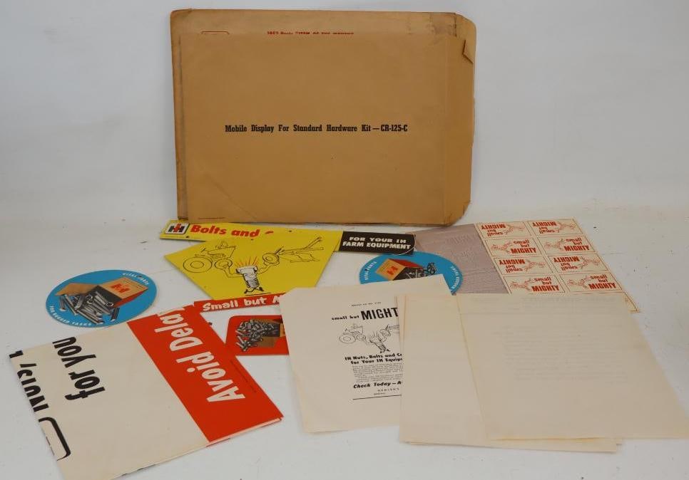 1953 International Harvester Parts Item of the Month Retail Store Merchandising Packet in Original: 12" x 15.5"