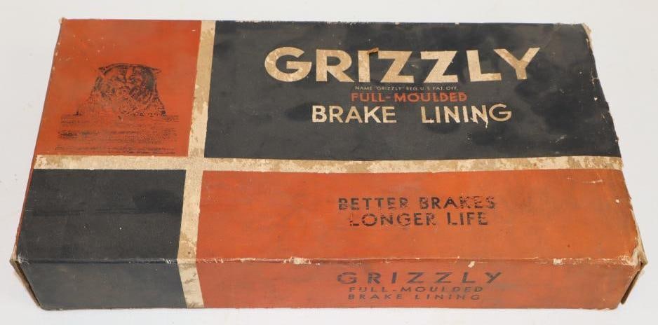 Grizzly Full-Molded Brake Lining in Original Box: 13" x 7" x 2.25"